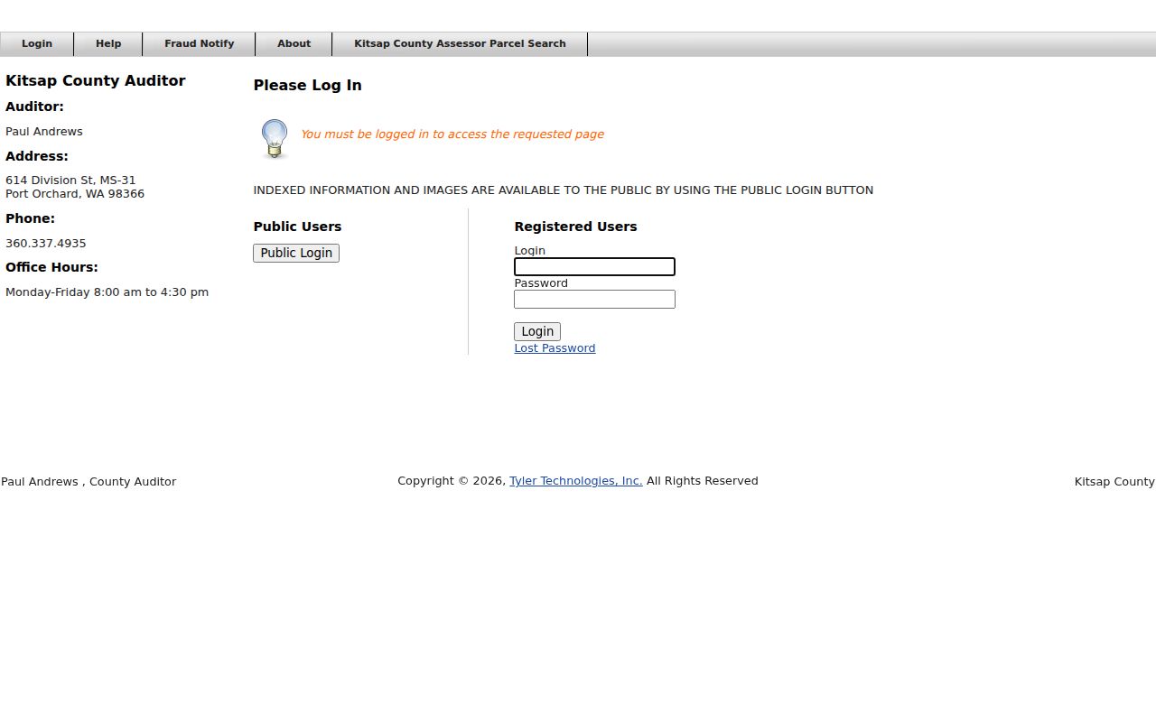 Bainbridge Island people search in the Kitsap recorded document index